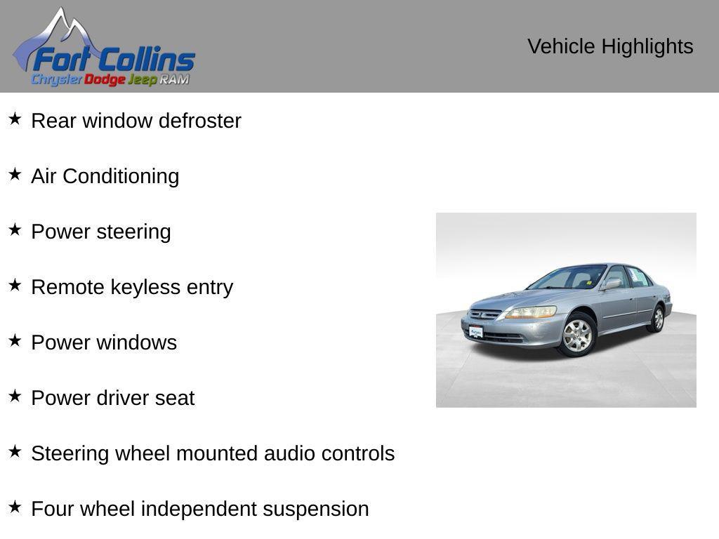 used 2002 Honda Accord car, priced at $6,695
