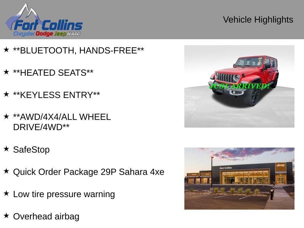 used 2025 Jeep Wrangler 4xe car, priced at $34,876