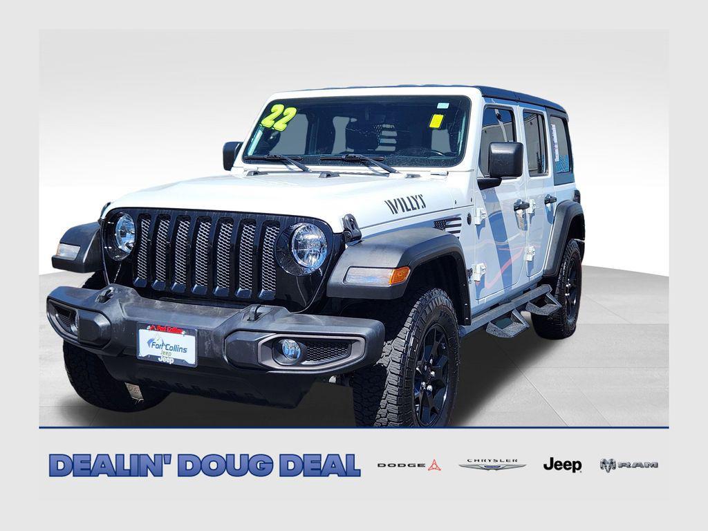 used 2022 Jeep Wrangler car, priced at $32,285