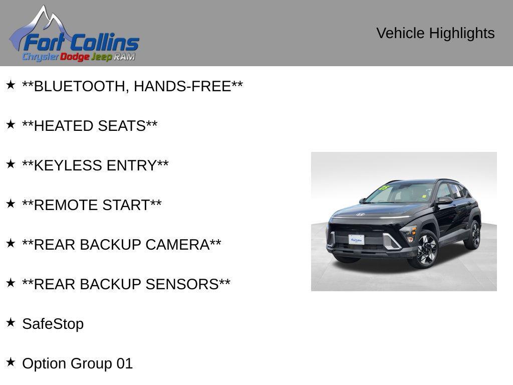 used 2025 Hyundai Kona car, priced at $25,448