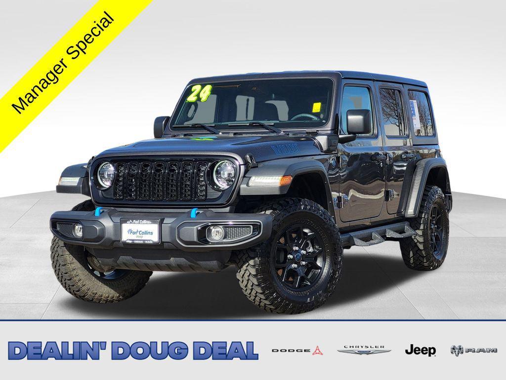 used 2024 Jeep Wrangler 4xe car, priced at $31,875