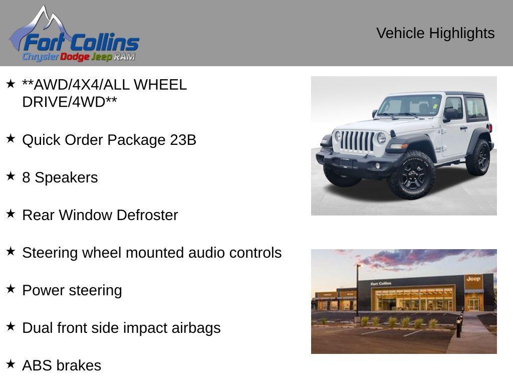 used 2020 Jeep Wrangler car, priced at $25,654