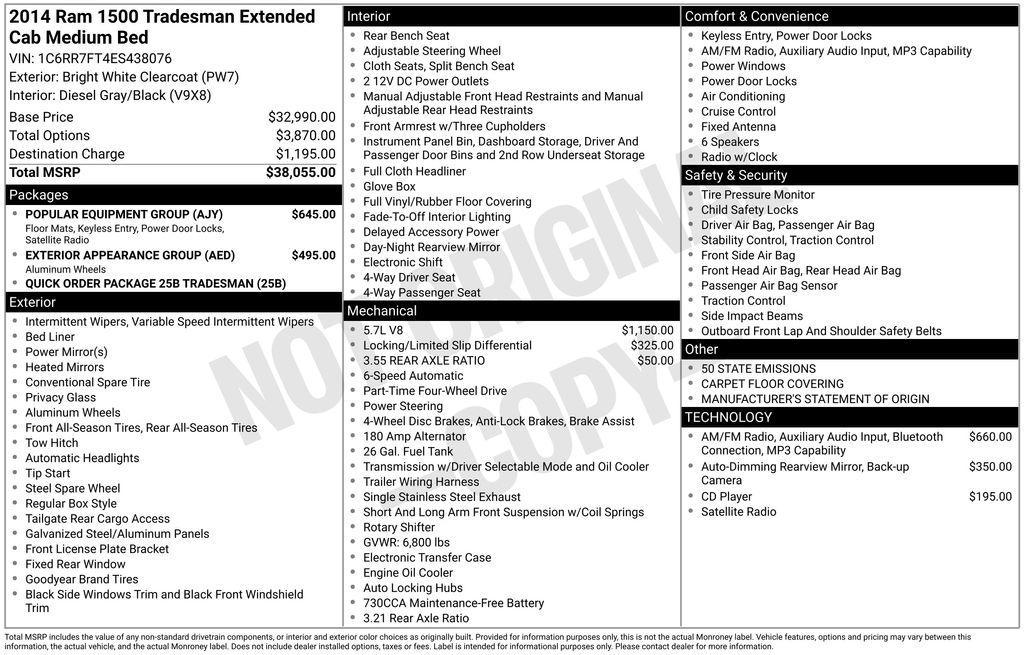used 2014 Ram 1500 car, priced at $14,685