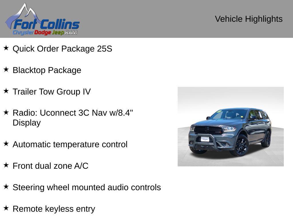 used 2017 Dodge Durango car, priced at $20,785