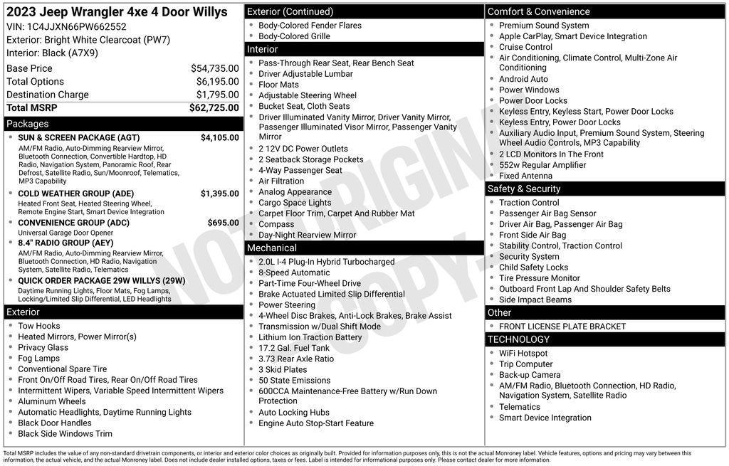 used 2023 Jeep Wrangler 4xe car, priced at $29,895