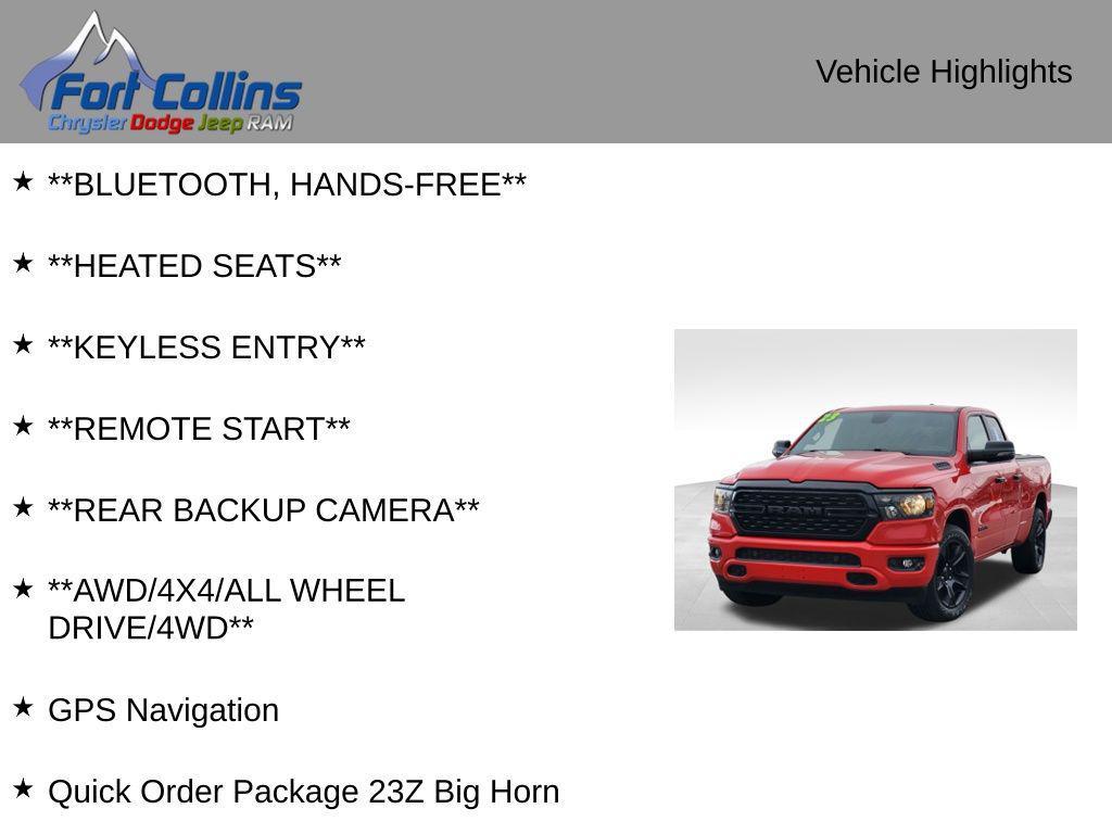 used 2023 Ram 1500 car, priced at $32,895