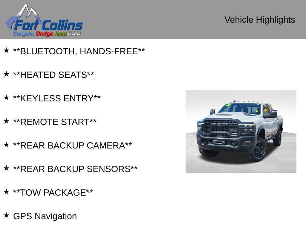 used 2026 Ram 2500 car, priced at $68,674