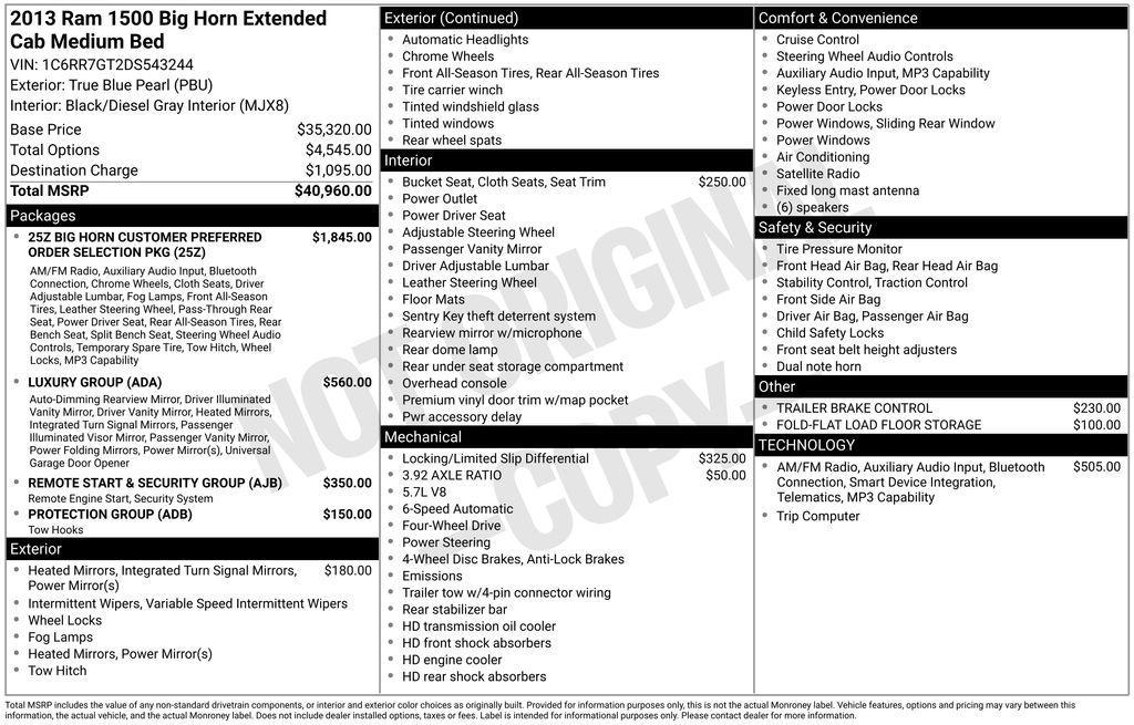 used 2013 Ram 1500 car, priced at $15,261