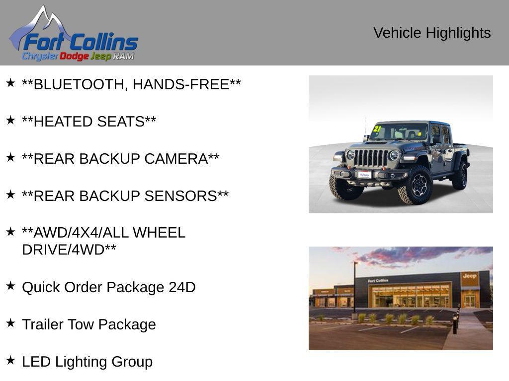 used 2021 Jeep Gladiator car, priced at $33,995