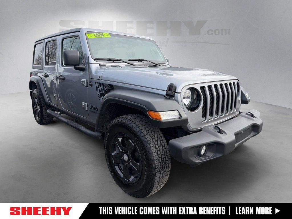 used 2021 Jeep Wrangler Unlimited car, priced at $22,375