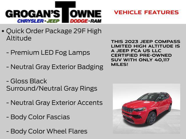 used 2023 Jeep Compass car, priced at $19,649