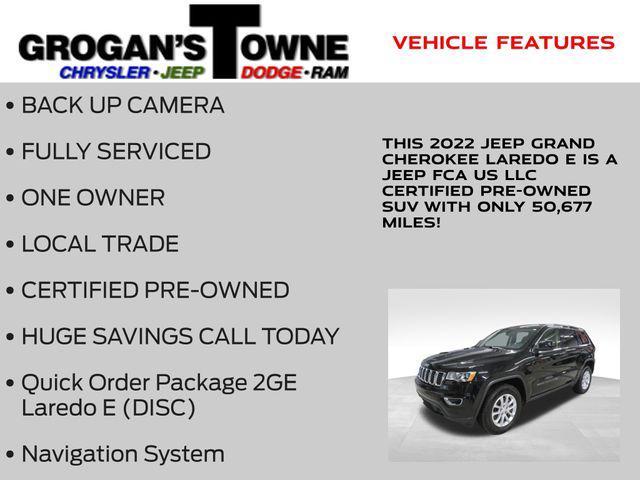 used 2022 Jeep Grand Cherokee car, priced at $22,519