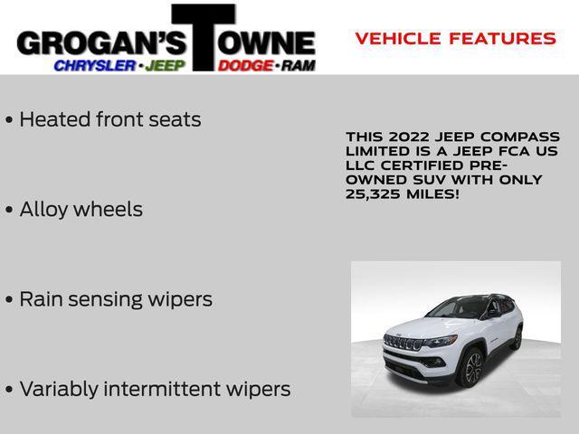 used 2022 Jeep Compass car, priced at $21,142