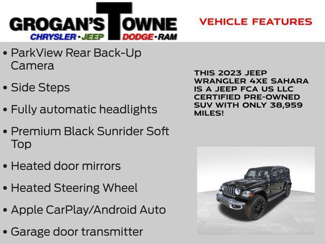 used 2023 Jeep Wrangler 4xe car, priced at $27,931