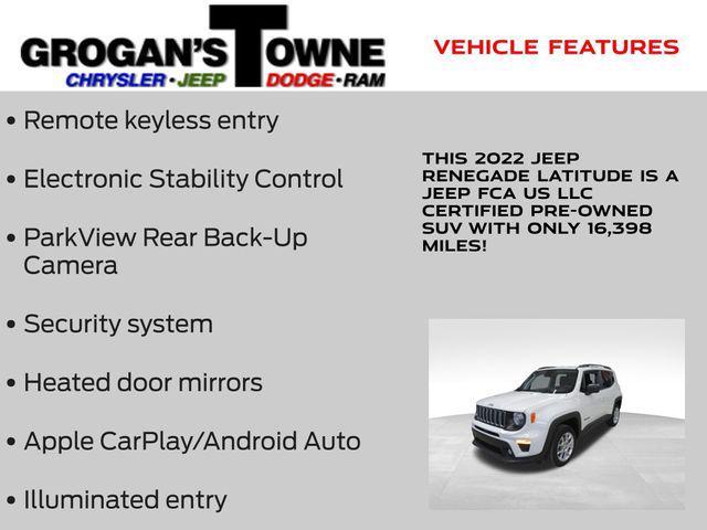 used 2022 Jeep Renegade car, priced at $18,850