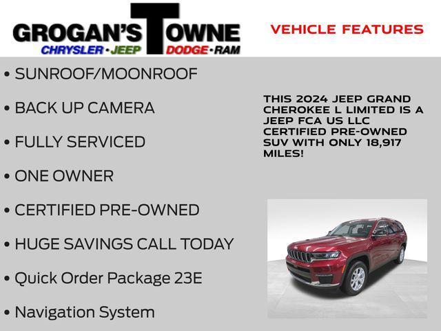 used 2024 Jeep Grand Cherokee L car, priced at $35,118