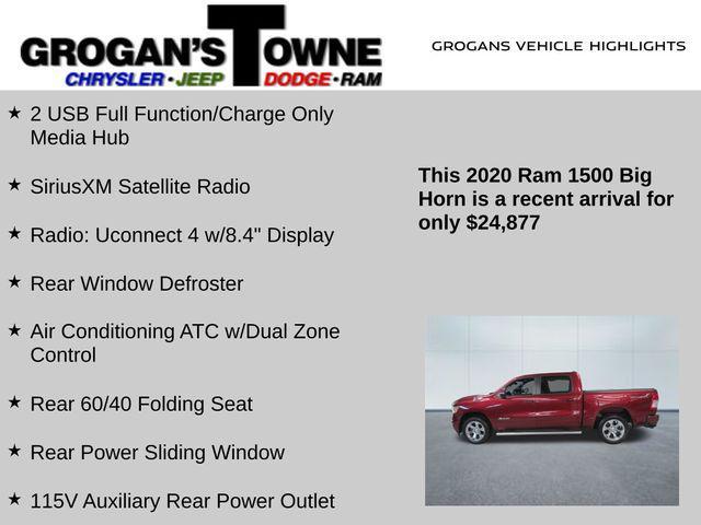 used 2020 Ram 1500 car, priced at $24,877