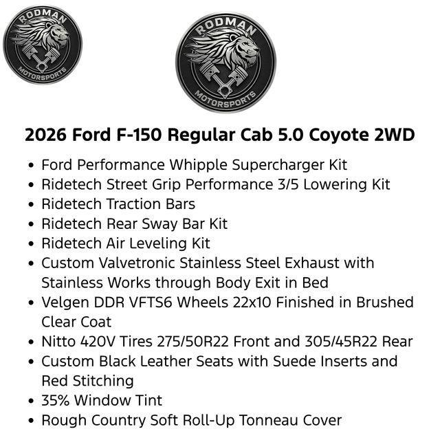 new 2026 Ford F-150 car, priced at $67,425