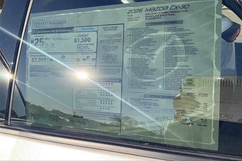 new 2026 Mazda CX-30 car, priced at $38,346