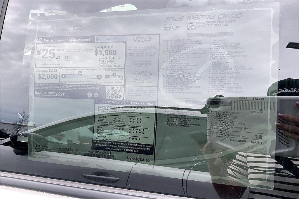 new 2026 Mazda CX-90 car, priced at $41,434