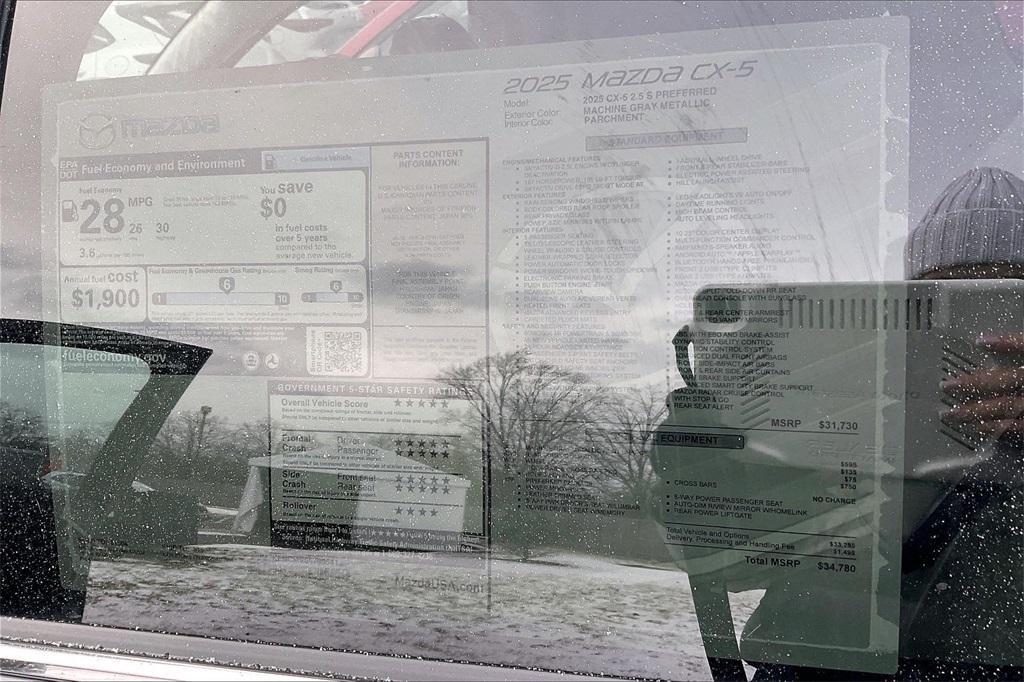 new 2025 Mazda CX-5 car, priced at $31,230