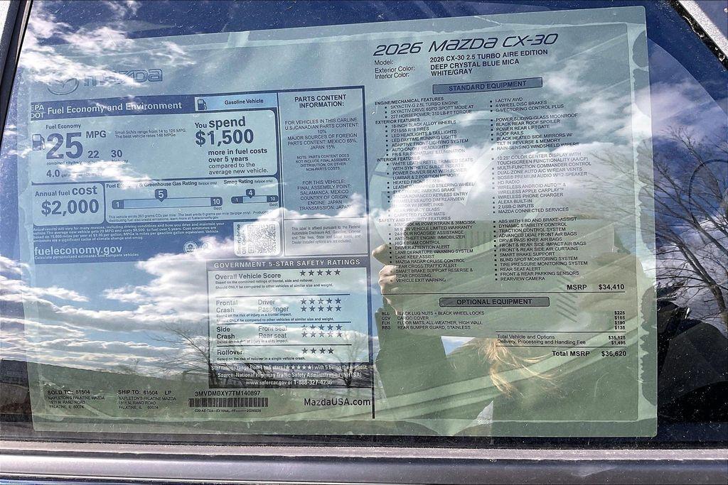 new 2026 Mazda CX-30 car, priced at $33,617