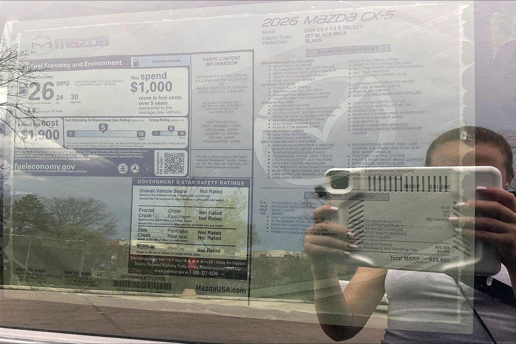 new 2026 Mazda CX-5 car, priced at $34,212
