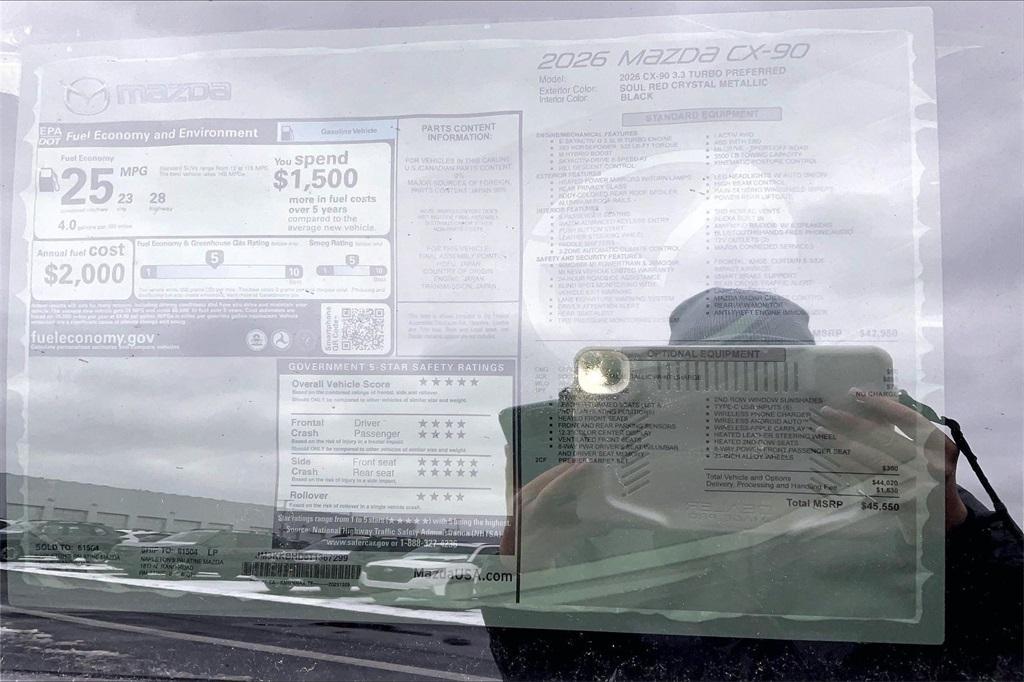 new 2026 Mazda CX-90 car, priced at $42,810