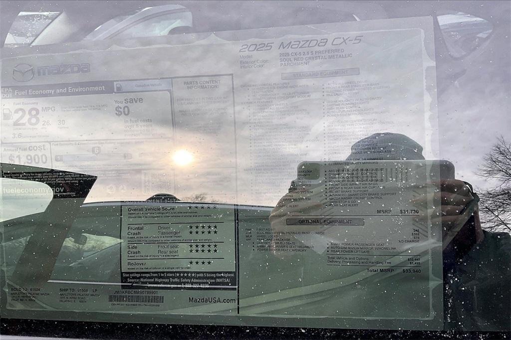 new 2025 Mazda CX-5 car, priced at $30,558