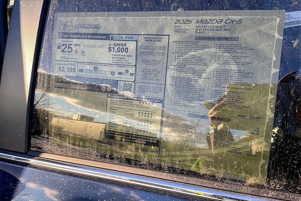 new 2025 Mazda CX-5 car, priced at $28,923