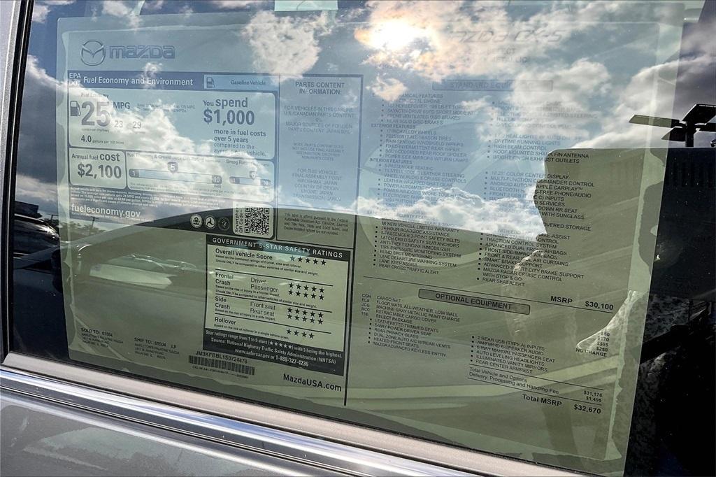 new 2025 Mazda CX-5 car, priced at $29,256