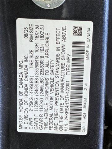 new 2026 Honda CR-V car, priced at $36,781