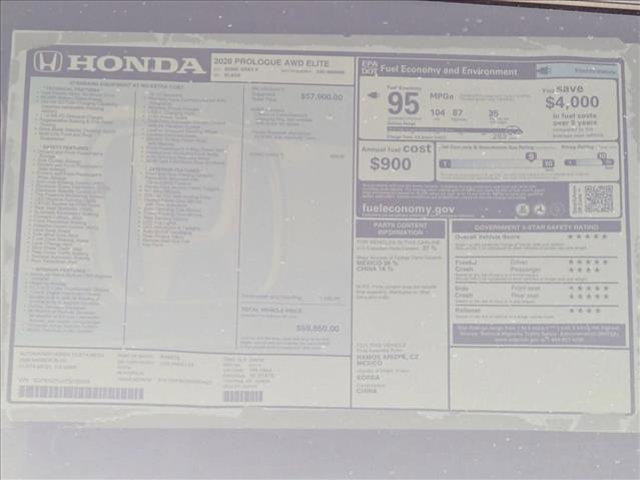 new 2026 Honda Prologue car, priced at $55,606
