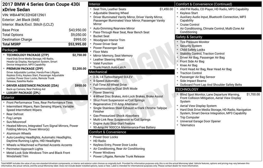 used 2017 BMW 430 Gran Coupe car, priced at $15,749