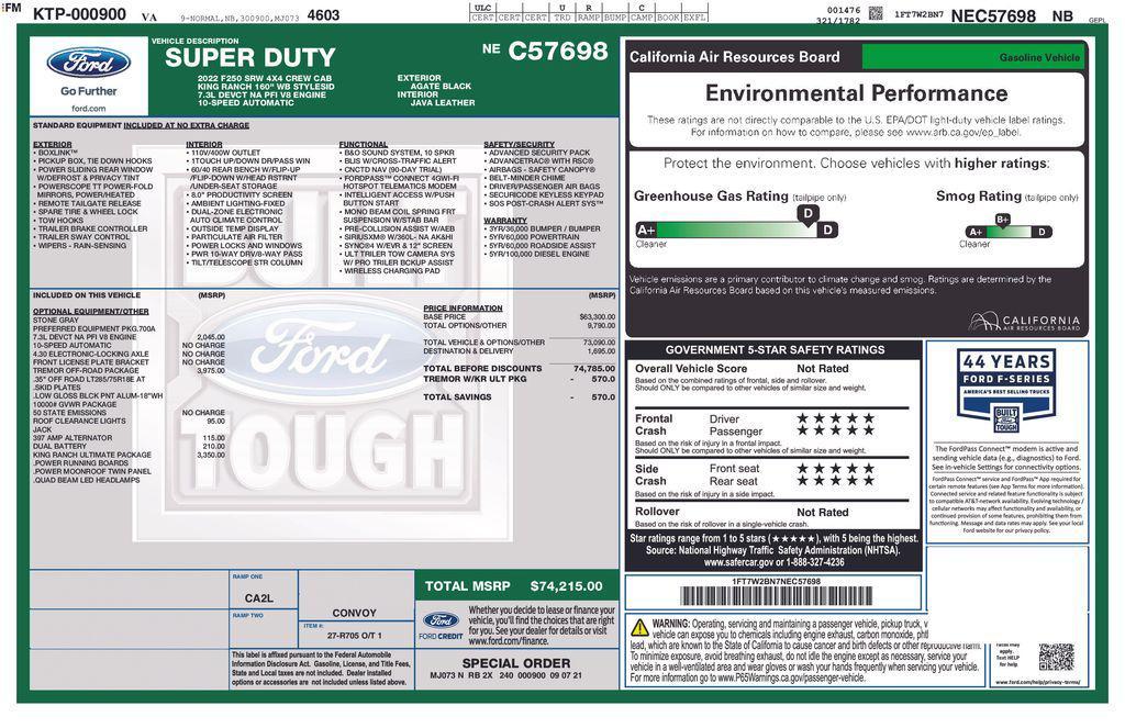 used 2022 Ford F-250 car, priced at $64,749