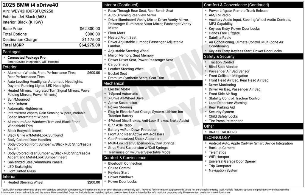 used 2025 BMW i4 Gran Coupe car, priced at $59,612