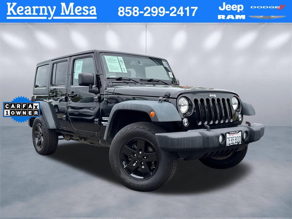 used 2014 Jeep Wrangler Unlimited car, priced at $15,000