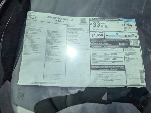new 2024 Nissan Sentra car, priced at $24,587