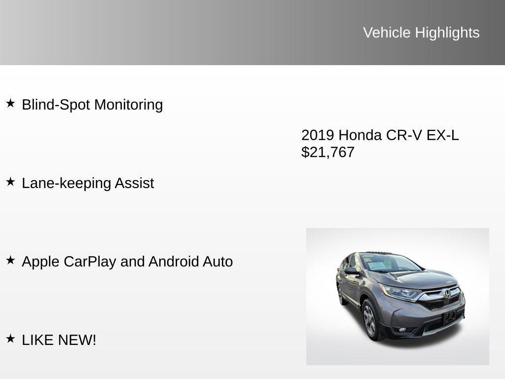 used 2019 Honda CR-V car, priced at $21,767