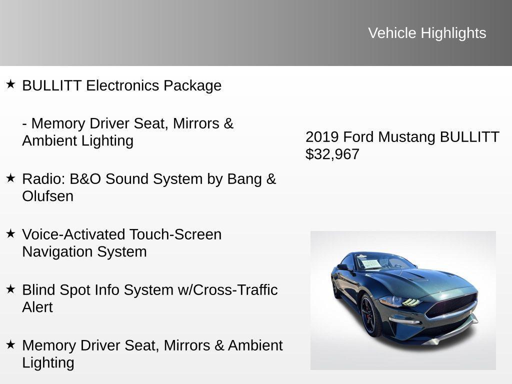used 2019 Ford Mustang car, priced at $32,967