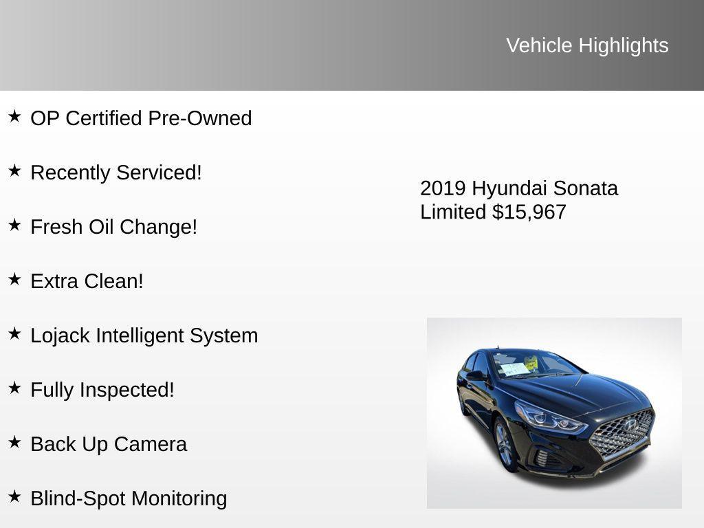 used 2019 Hyundai Sonata car, priced at $15,967