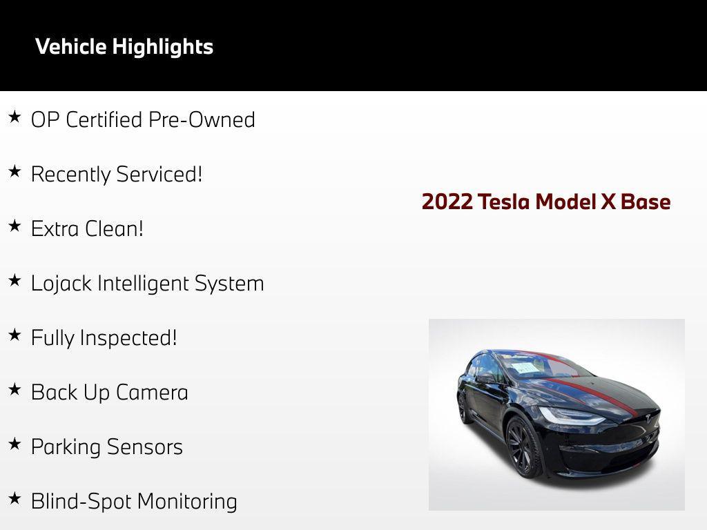 used 2022 Tesla Model X car, priced at $53,890