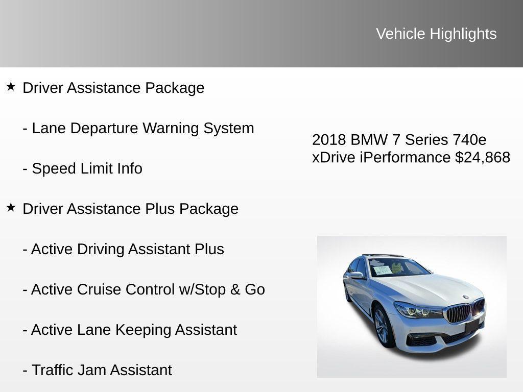 used 2018 BMW 740e car, priced at $24,868
