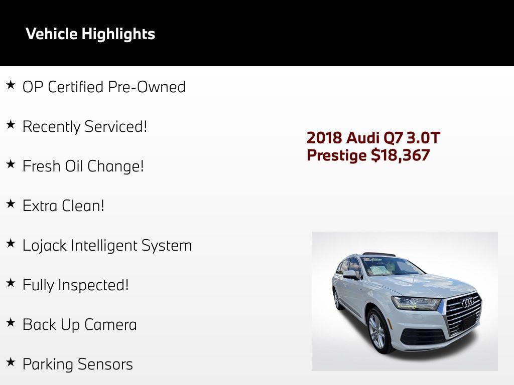 used 2018 Audi Q7 car, priced at $18,367