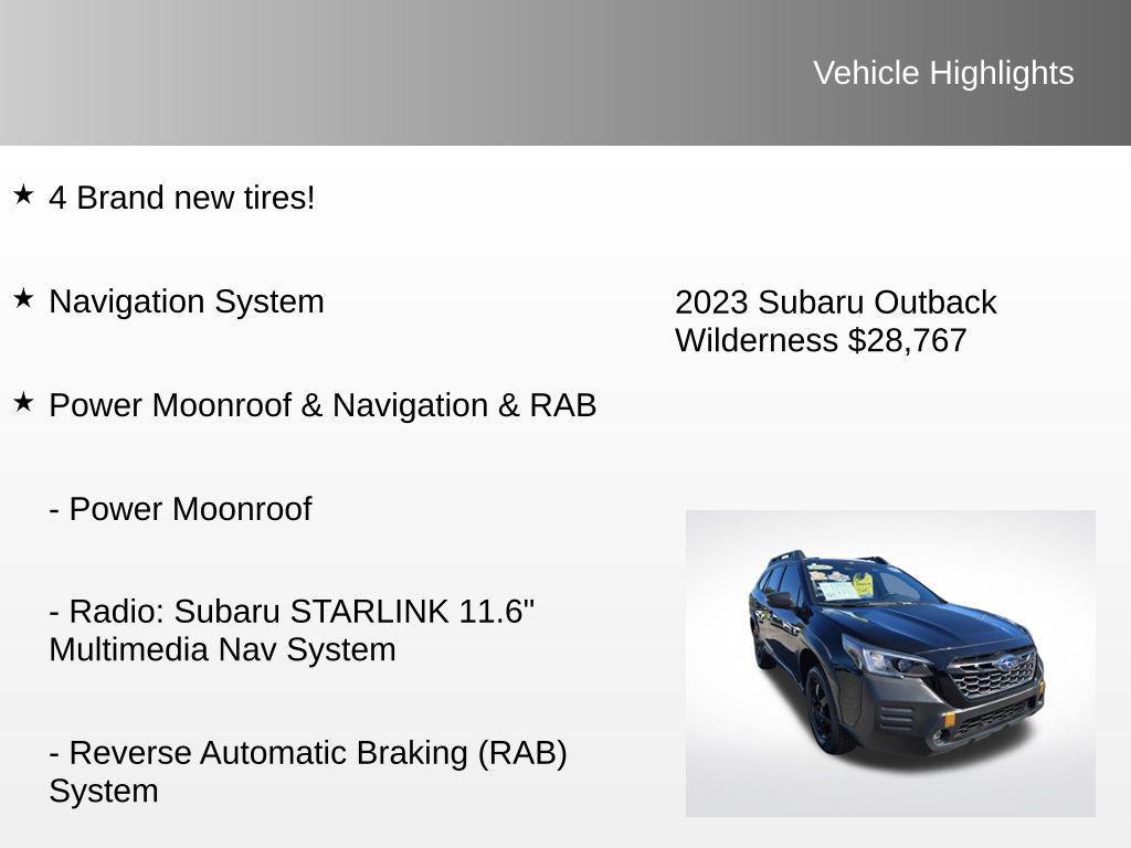 used 2023 Subaru Outback car, priced at $28,767