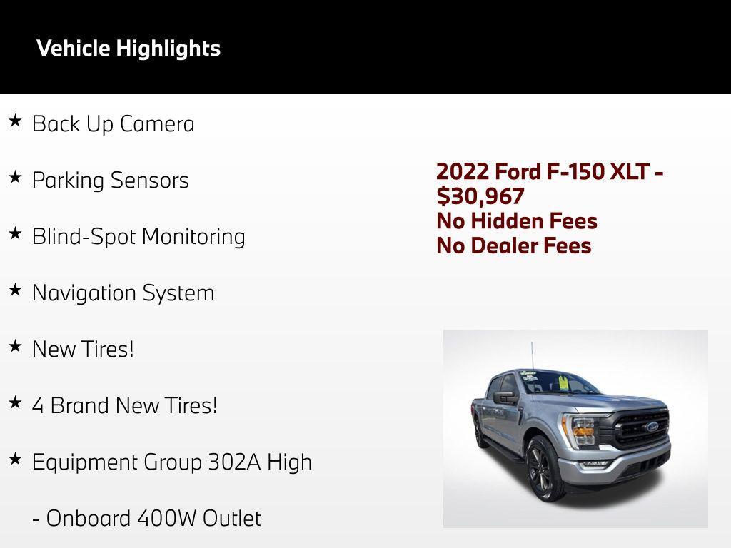used 2022 Ford F-150 car, priced at $30,967