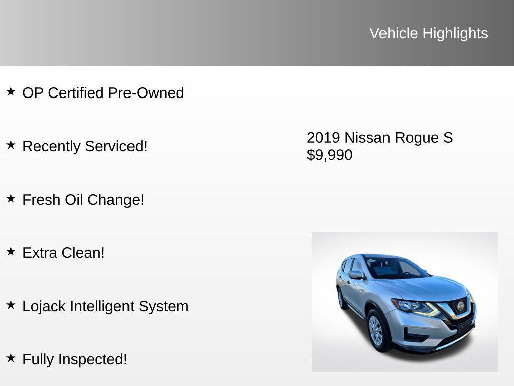 used 2019 Nissan Rogue car, priced at $9,990