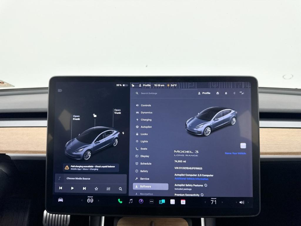 used 2018 Tesla Model 3 car, priced at $17,400