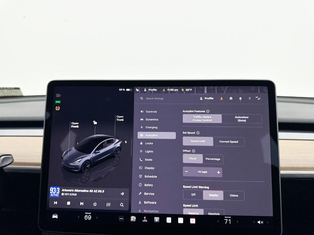 used 2023 Tesla Model 3 car, priced at $27,294