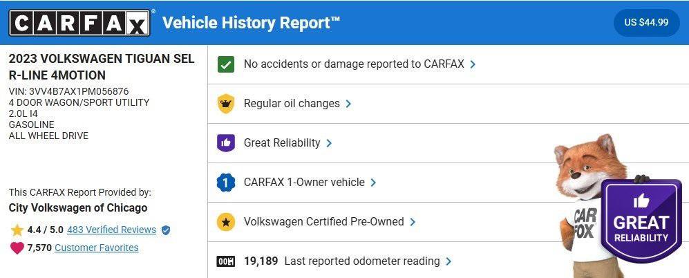used 2023 Volkswagen Tiguan car, priced at $25,990